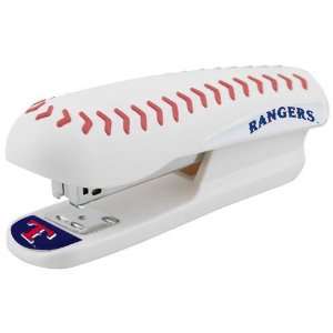  Texas Rangers White Pro Grip Baseball Stapler