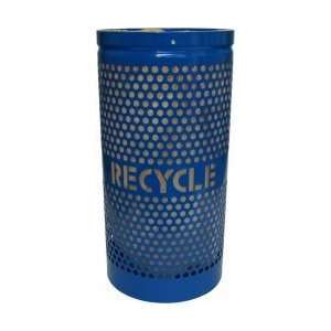  Perforated Trash / Recycling Receptacle Yellow Green