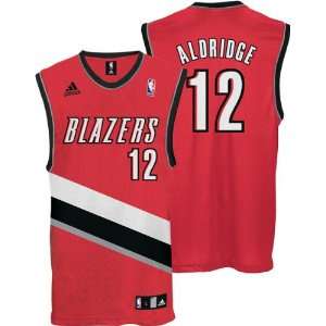  LaMarcus Aldridge Jersey adidas Red Replica #12 Portland 
