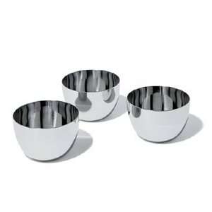 Alessi Mami Fondue Set of 3 Stainless Steel Bowls  Kitchen 