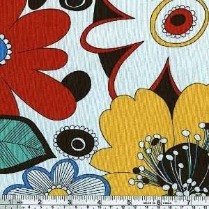  45 Wide Alexander Henry Lola Light Blue/Yellow Fabric By 