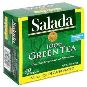 Salada, Tea Green Decaf, 40 bag:  Grocery & Gourmet Food