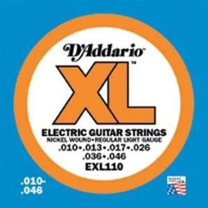  DAddario XL Electric Guitar Strings Nickel Wound Regular 