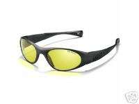 New Julbo Black Rubber Nylon Sunglasses w/ Yellow Lens  