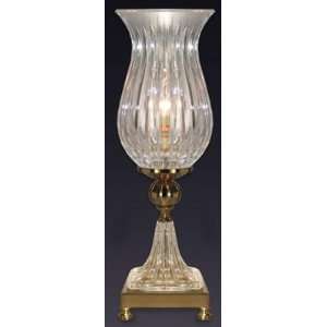    Lead Crystal Upshade Brass Decorative Lamp