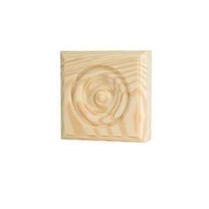   Rosette Decorative Wood Moulding 3 3/4 x 3 3/4 x 1 (Pack of 12
