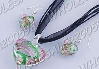 material glass amount 12sets pendant size 30 37mm earring size 38mm 