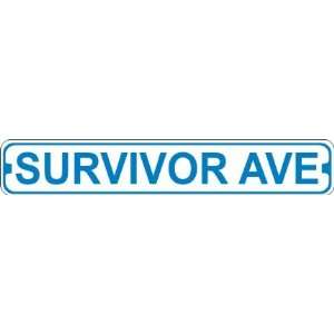  Survivor Avenue Novelty Metal Street Sign