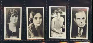 1925 Rothmans Cinema Stars COMPLETE SET, Lillian Rich & Richard Dix 