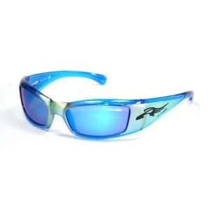  Arnette Sunglasses Rage Light Blue with Gold Yellow 