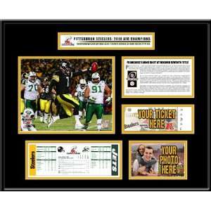   2010 AFC Championship Game Ticket Frame   Steelers
