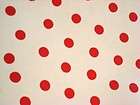   POLKA DOTS SPOTS OILCLOTH VINYL SEWING CRAFT DECOR PARTY FABRIC BTY