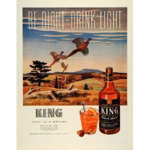   Hunting Liquor J. Atherton   Original Print Ad: Home & Kitchen