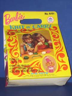 MOD Barbie Doll KNIT N CARRY Kit HG Toys 1971 NRFB! HTF  