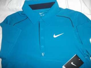 NIKE ROGER FEDERER TENNIS GOLF DRY FIT POLO SHIRT SIZE S MENS NWT $80 