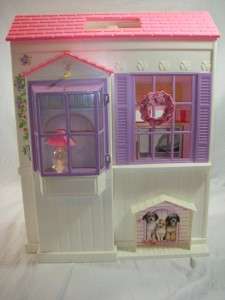 Vintage Barbie Folding Pretty Barbie Doll House  