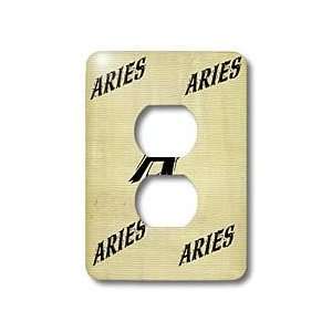 Florene Zodiac Signs   Aries   Light Switch Covers   2 plug outlet 