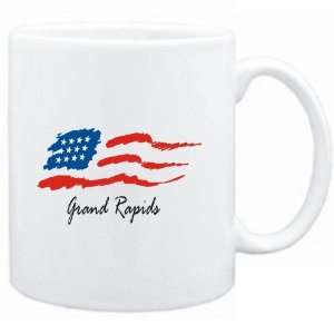  Mug White  Grand Rapids   US Flag  Usa Cities Sports 