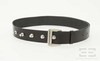 Ann Demeulemeester Black Leather & Silver Studded Belt Size M  