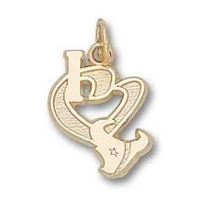  Houston Texans 14K Gold I Heart Logo 1/2 Pendant 
