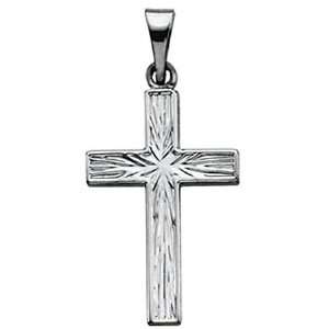  Devout Cross Pendant   18mm   Platinum   Christian 