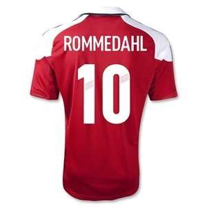  adidas Denmark 11/12 ROMMEDAHL Home Soccer Jersey: Sports 