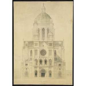  Facade principale,Church,France,Henri Joliet,c1860