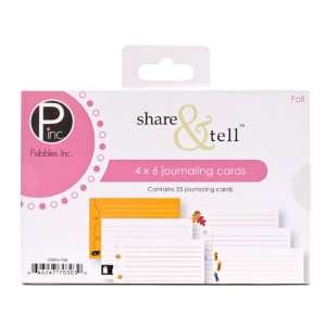  Pebbles Inc. Share & Tell Journaling Cards 25/Package 