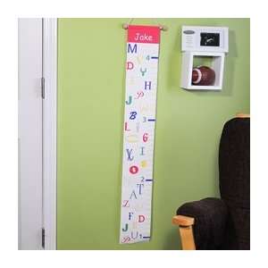   Red Alphabet Growth Personalized Chart   