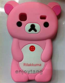 Rila Bear 3D TPU soft silicone case cover for Samsung Galaxy Gio S5660 