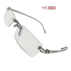   Clear Gray Plastic Arms Presbyopic Glasses