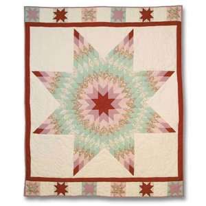 Patch Magic Floral Star Throw, 50 Inch by 60 Inch: Home 