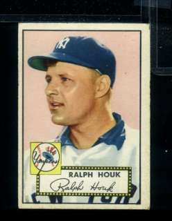 dh) 1952 Topps #200 RALPH HOUK *New York Yankees  
