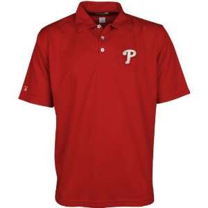  Philadelphia Phillies Excellence Performance Red Polo by 