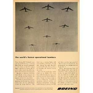  1955 Ad B 47 Stratojets Boeing Air Force WWII Jet KC 97 