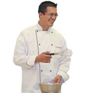 Chef Revival J044 Brigade Double Breasted Chef Coat with Black Piping 