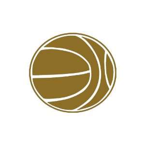    Basketball GOLD vinyl window decal sticker