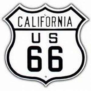  ROUTE 66 HIGHWAY SIGN CALIFORNIA AUTHENTIC STEEL EMBOSSED 