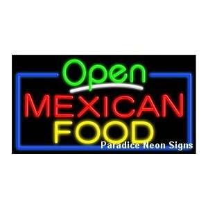 Open Mexican Food Neon Sign: Sports & Outdoors