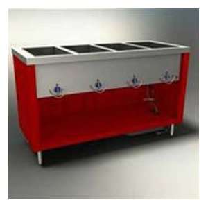 Economate Solid Top, Portable Buffet, S/S Top, Clear Acrylic Canopy 
