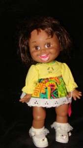 1990 Galoob Baby Face # 5 Doll Black African American Natalie Adorable 