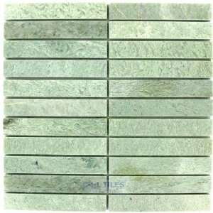  Marble mosaics ming green polished 12 x 12 mesh backed 