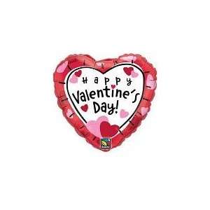  18 Happy Valentines Day Happy Hearts   Mylar Balloon 