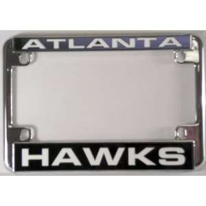   Hawks NBA Chrome Motorcycle RV License Plate Frame