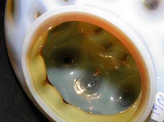 Honeysuckle Opalescent Coin Dot Glass Lamp Shade  