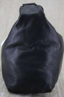 Michael Kors Oversized ID Chain Black Leather hobo Bag  