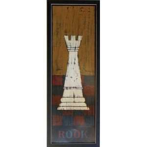   : Framed Rook Chess Game Piece Warren Kimble Picture: Home & Kitchen