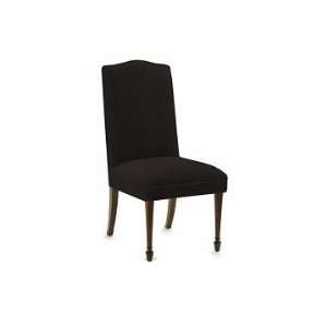 Williams Sonoma Home Morgan Side Chair, Faux Suede, Chocolate, Honey 