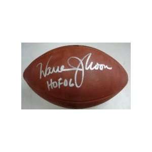  Warren Moon Autographed Official NFL Football with HOF 06 