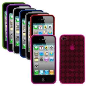  7 X GTMax Plaid Checker Gel Skin Cover Cases for AT&T GSM 